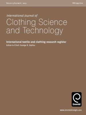 cover image of International Journal of Clothing Science and Technology, Volume 15, Issue 6
